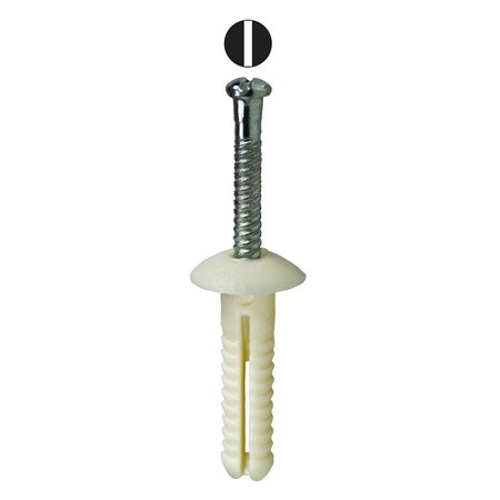 L.H. DOTTIE Nail Drive Anchor, 1/4" Dia., 1" L, Nylon 714TP